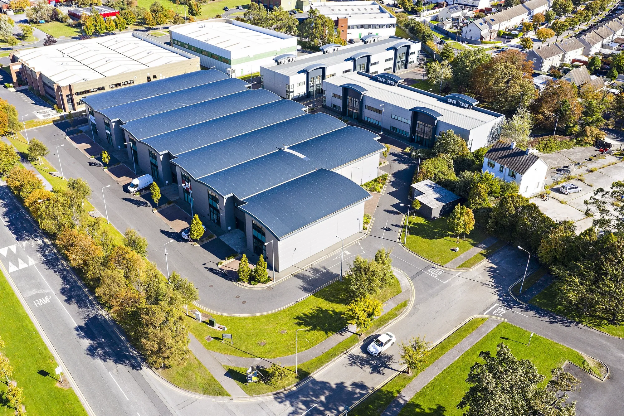 Aerial view of Grattan Business Park, Clonshaugh, Dublin 17